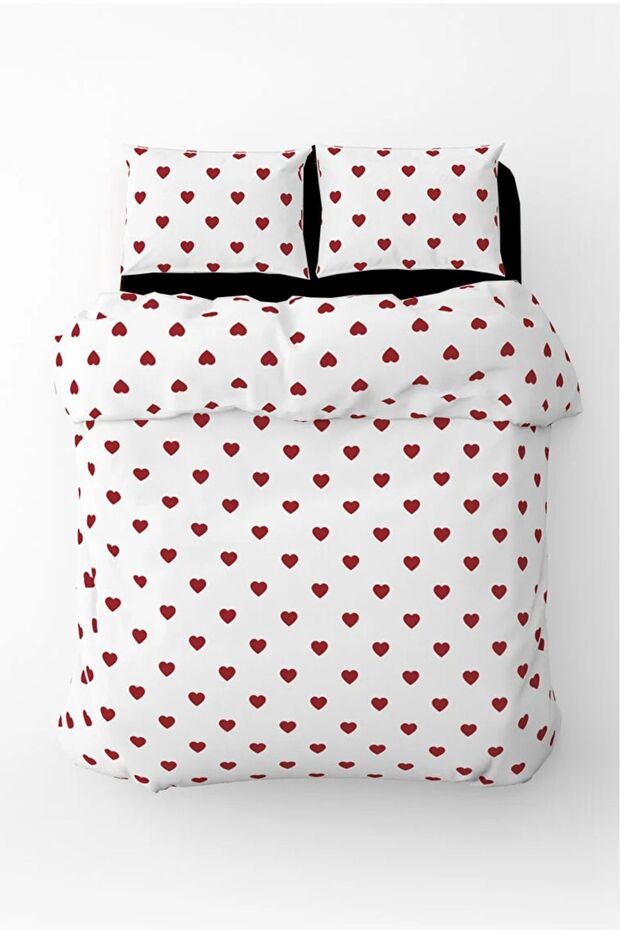 LOVE Double Bedding Set with Elastic Sheet - 1