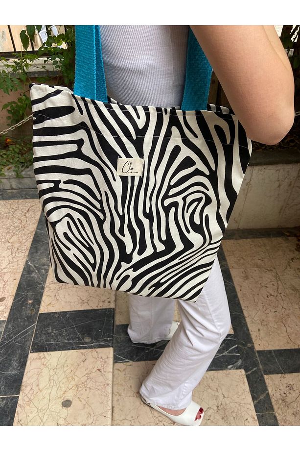 Zebra Desenli Çanta - 1
