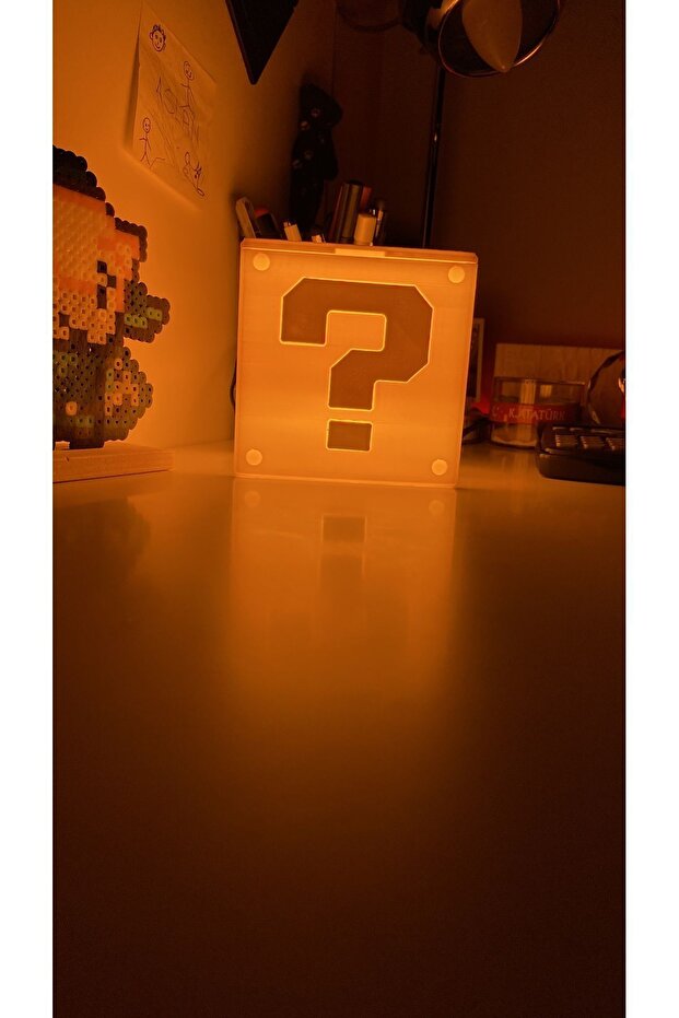 Süper Mario Dekoratif Kutu Lamba Gaming Dekor Gamer Hediye - 6