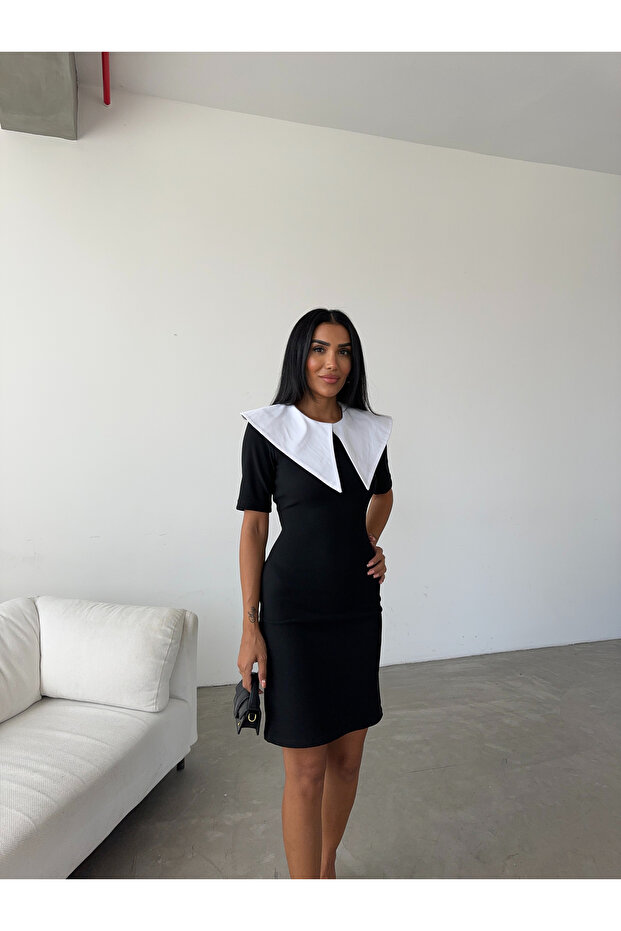 Mini dětské šaty s límečkem - 1