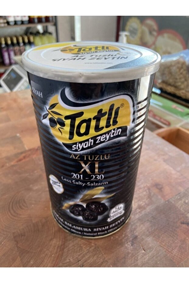 Tatlı Siyah Zeytin Xl 1.400 gr - 1