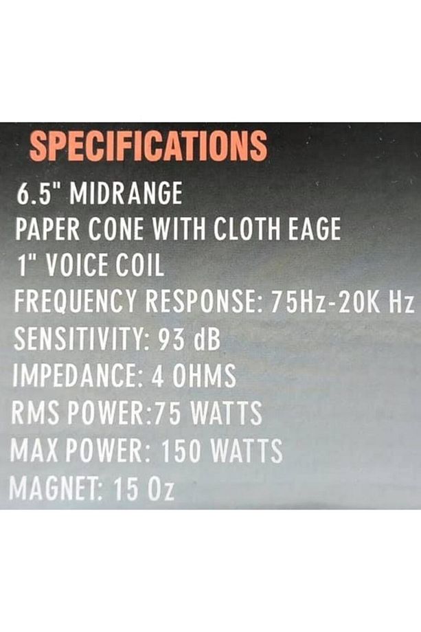 Orijinal Qr64 16cm Midrange 150w 75rms 93db - 4