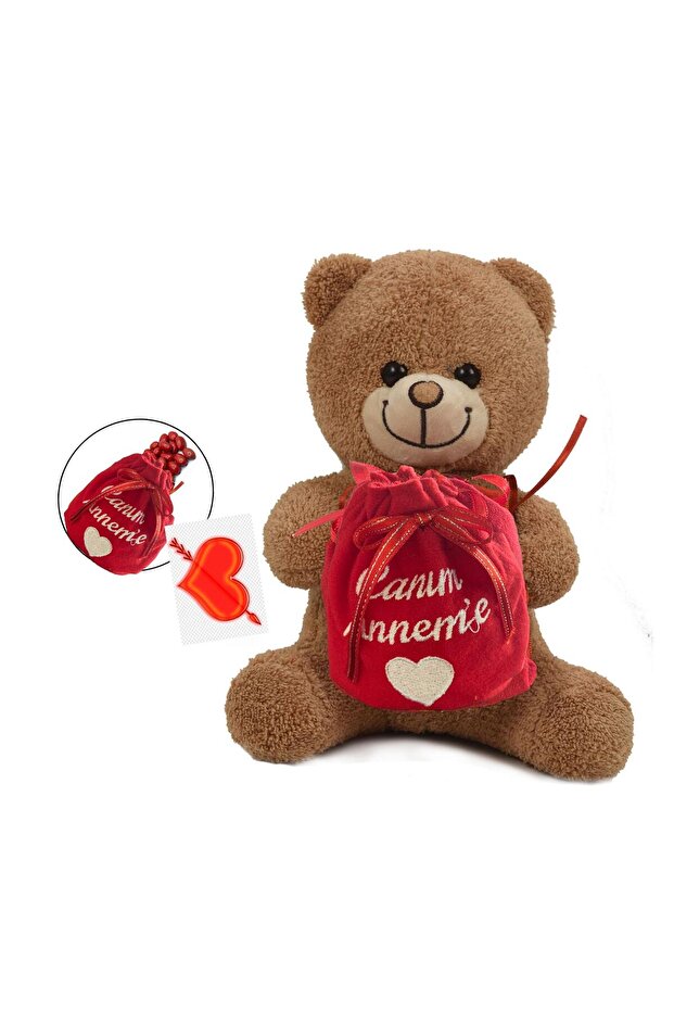 Chocolate-covered "To My Dearest Mom" themed cute brown bear.