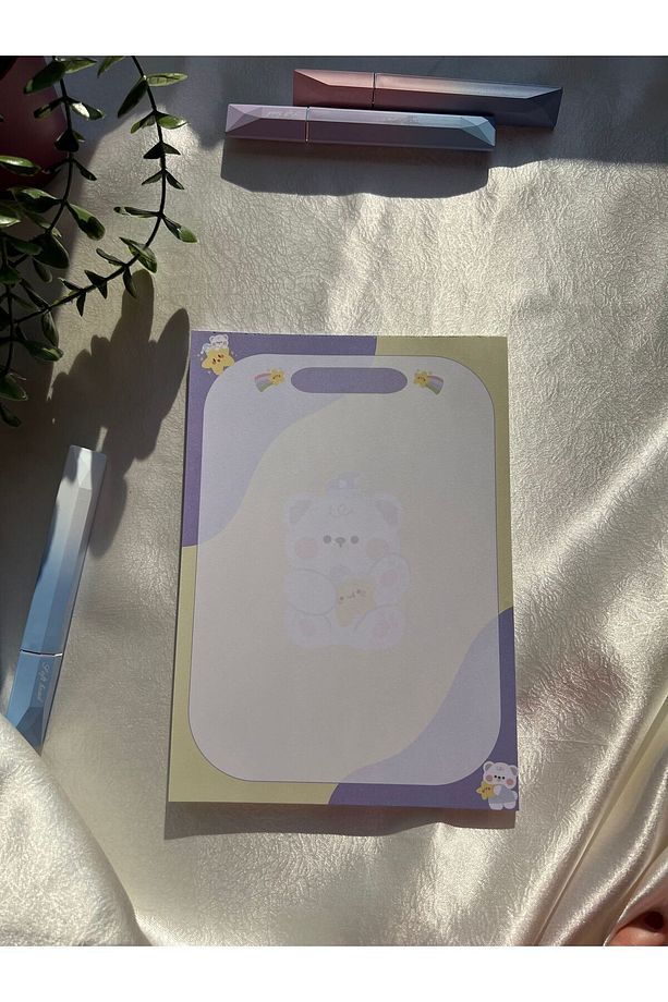 A5 Ayıcık Desenli Notepad - Not Defteri - Bloknot - 4