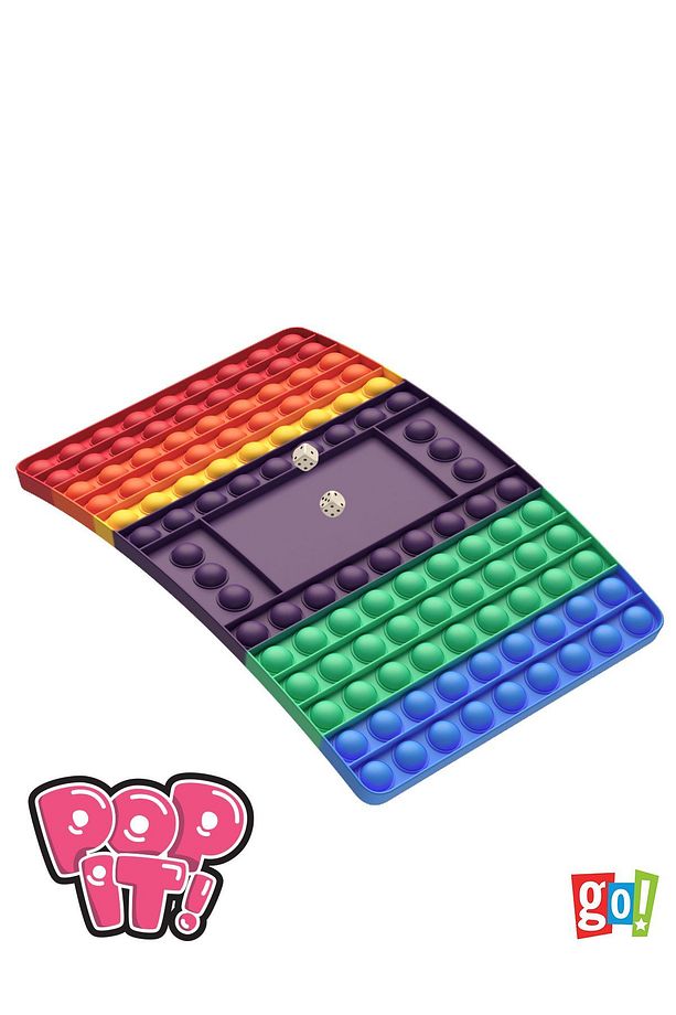 Pop It Push Bubble Fidget Satranç Tavla Popit Zarlı Zihinsel Stres Giderici Oyuncak Popit Tavla - 2