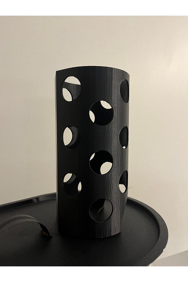 3D BASKI SİYAH POŞETLİK - 1