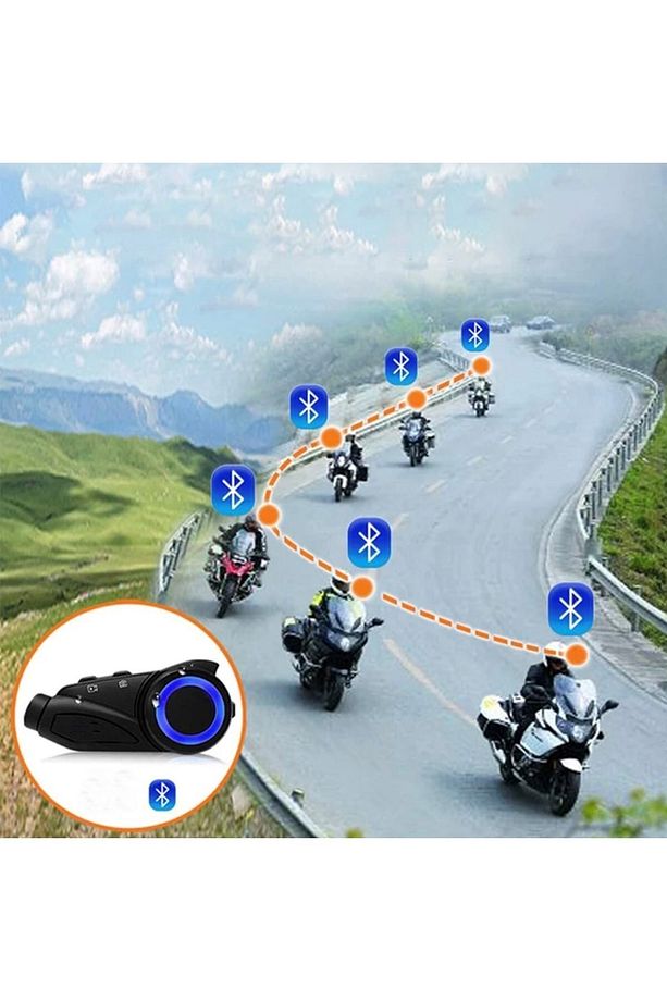 Kameralı Video Intercom 1080p Görüntü Bluetooth Kulaklık 1000 Metre Kask Kulaklığı M3 - 7