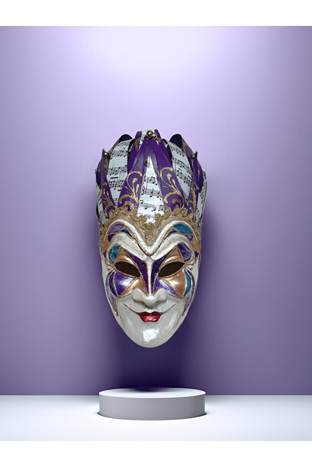 Jolly Joker Tekno Venedik Maskesi - Mor - 1