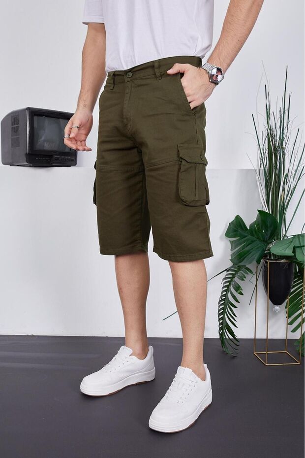 Erkek Şort Kargo Cepli - 1