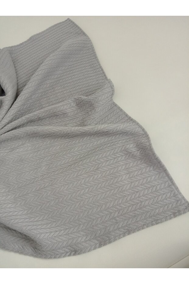 Knitted Pattern Baby Pique Organic Cotton Baby Blanket 80X100 cm