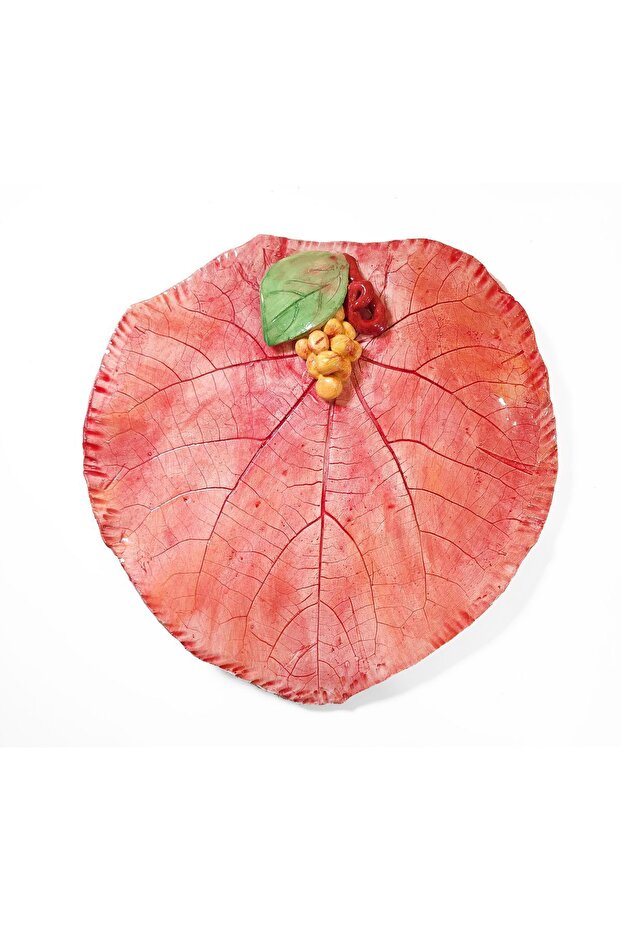 Leaf Patterned Presentation Plate - 1
