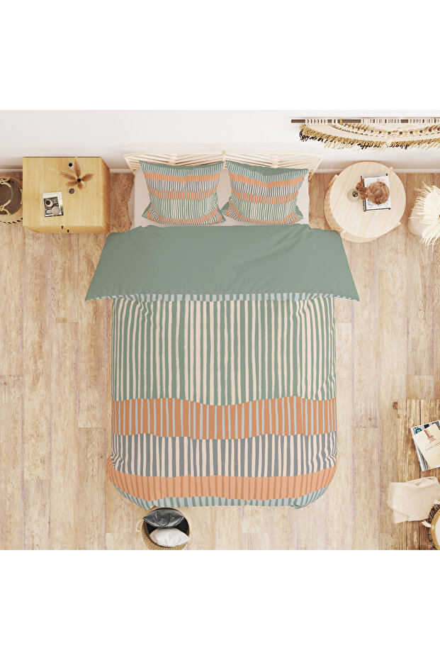 طقم غطاء لحاف مطبوع مزدوج - 200x220 سم (بدون ملاءة)