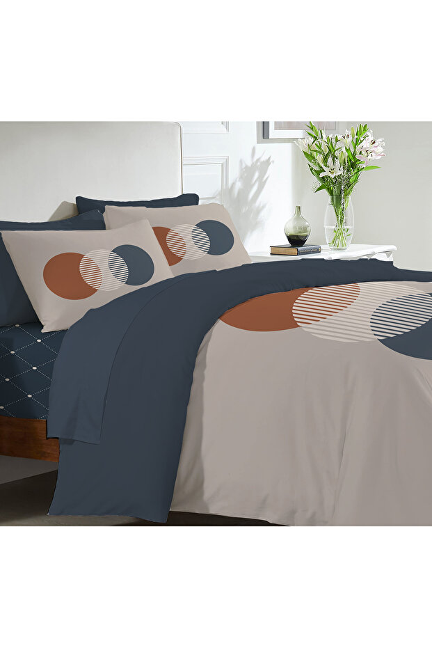 طقم غطاء لحاف مطبوع مزدوج - 200x220 سم (بدون ملاءة)