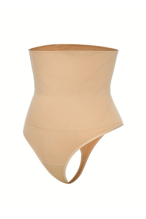 Lorica Model Seamless Örme Model Yüksek Bel Toparlayıcı String Külot Ten Renk - 5