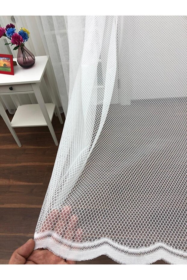 Sport Pattern Lace Tulle Curtain, 200x270, Sparse Pleat, 1/2