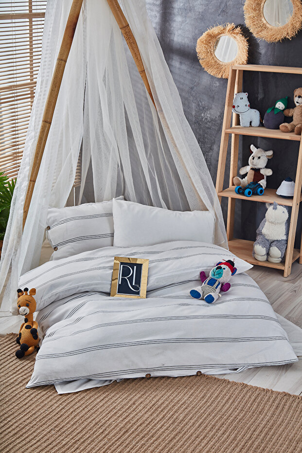 Buttoned Atlantis Baby Duvet Cover Set (with Sheets)
