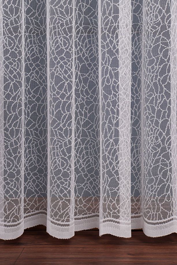 Cam Kırığı Desen Örme Tül Perde 350x250cm (1/3) Sık Pile Elısıon00681 - 5