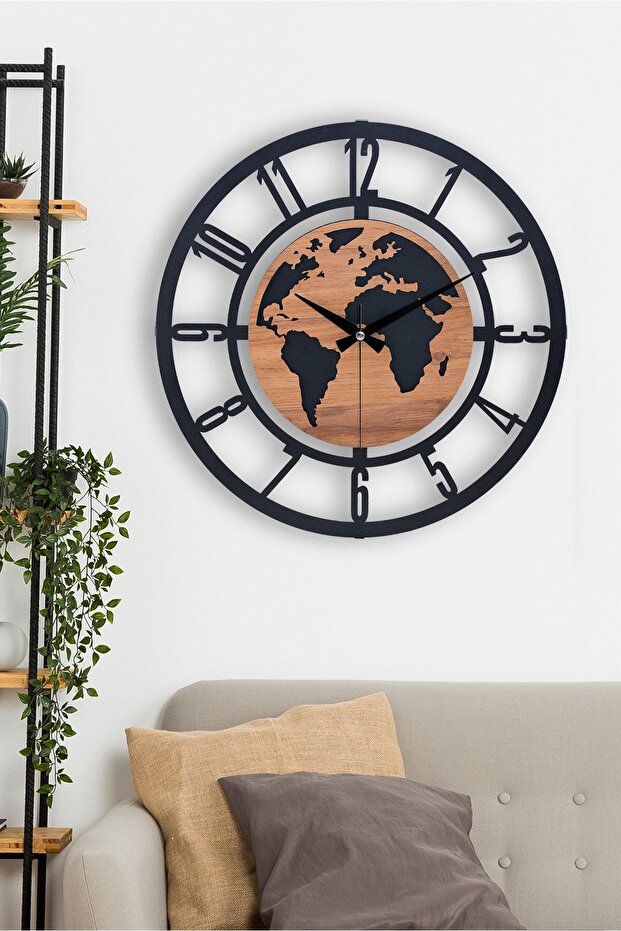 41 Cm Metal Material Running Seconds Silent Mechanism Decorative Wall Clock
