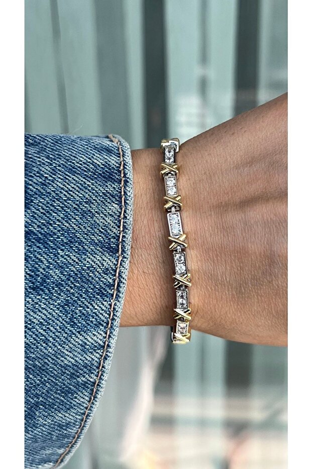 Çelik Tiffany X Bileklik - 4