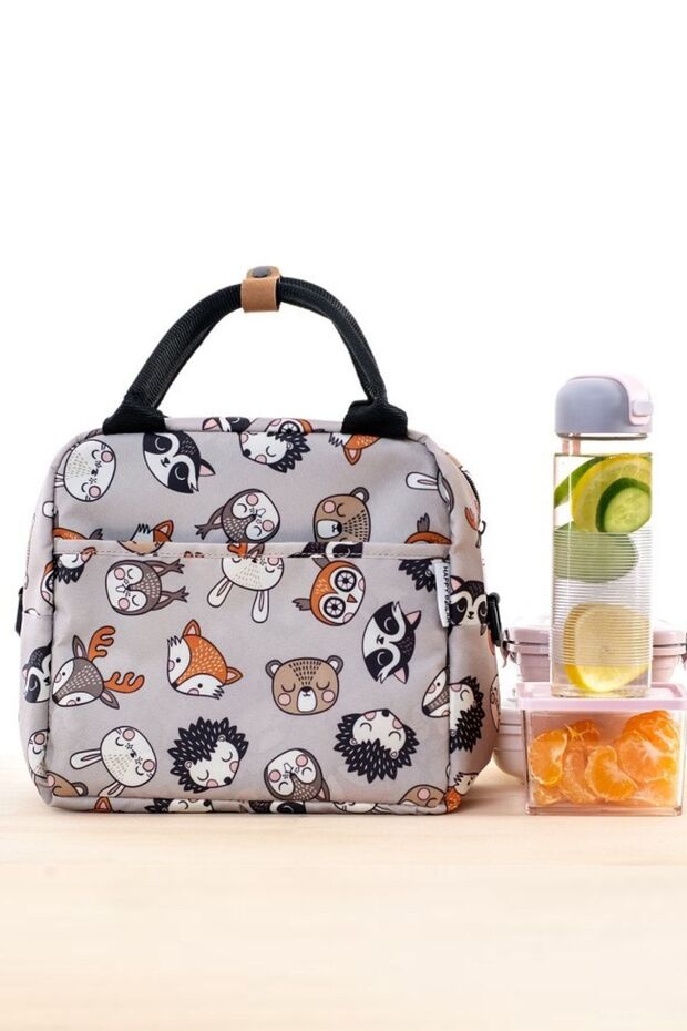 Heat Insulated Waterproof Thermal Bag Meal Food Carrying Lunch Bag with Hanger