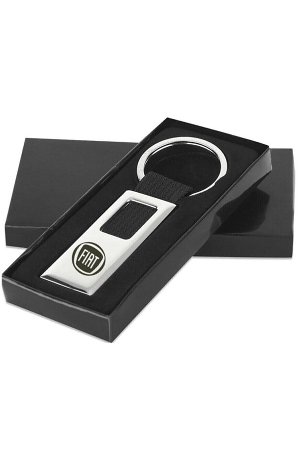 Fiat Logo Printed Boxed Metal Keychain Gly- 64
