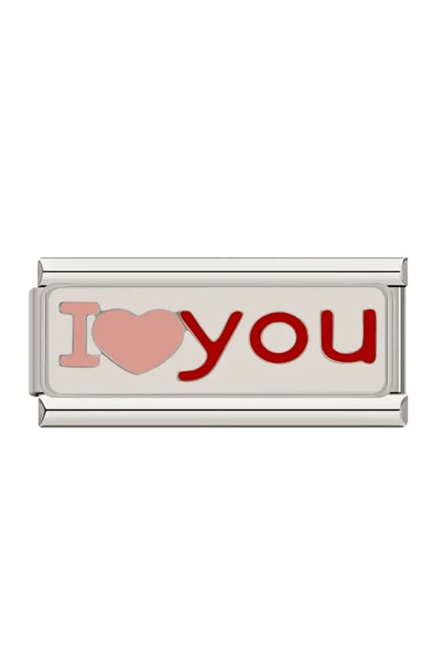 Italian Stainless Steel 9mm I Love You Charm