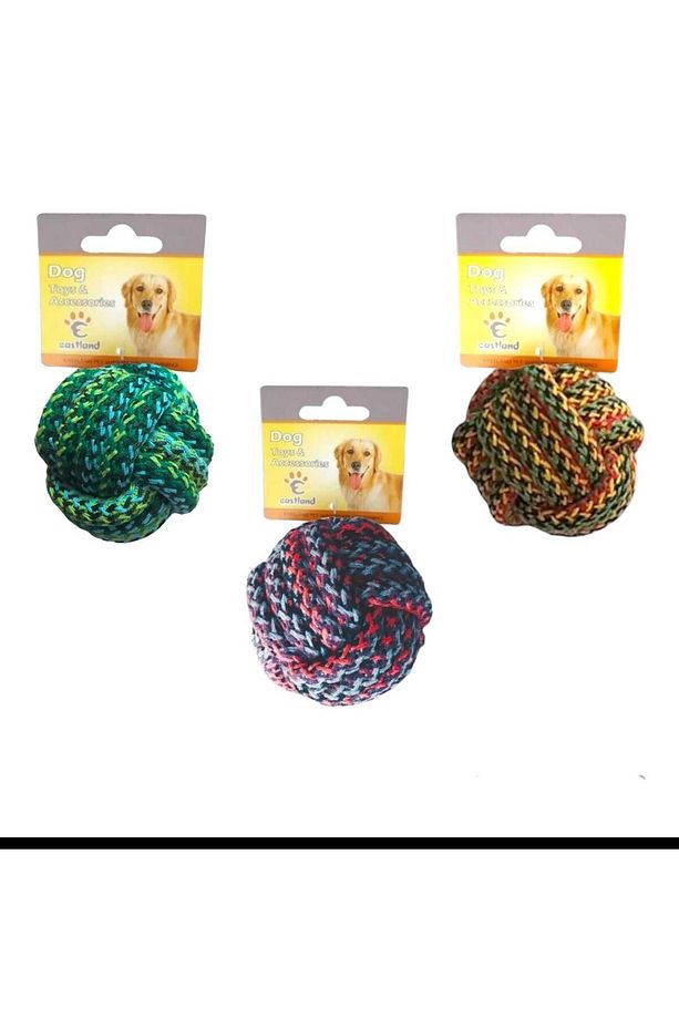 Köpek Diş Ipi Halat Isırma Çekme Oyuncağı 3 Adet - 1