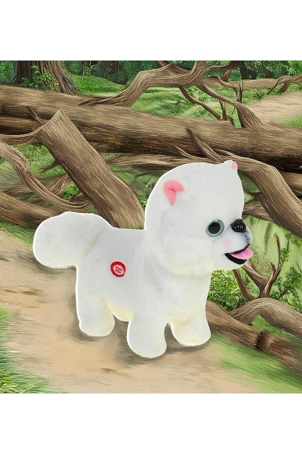 Yürüyen, Ses Tekrarlı, Hareketli Sevimli Peluş Köpek Boo - Cute Pomeranian - 5