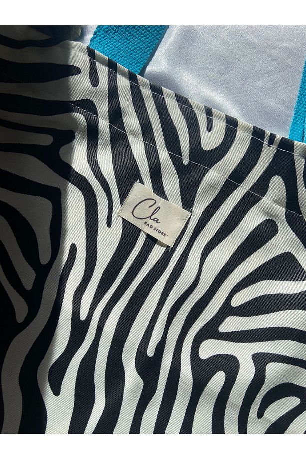Zebra Desenli Çanta - 5