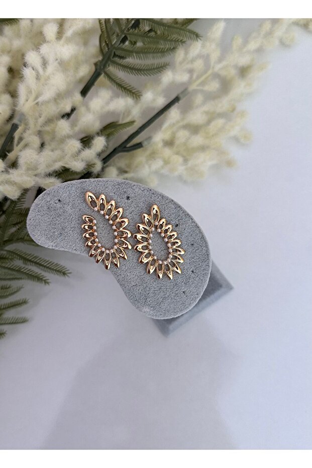 İnci Detay Çelik Küpe - 2