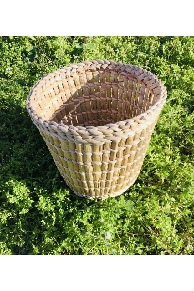 Bambu Hasır Saksı 21cm Çap - 3