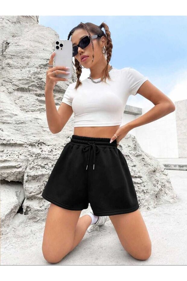 Kadın Penye Şort - 3