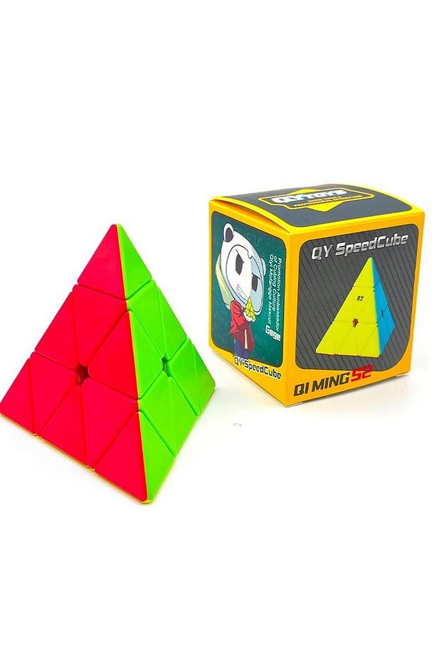 Profesyonel 3x3 Speed Üçgen Zeka Küpü -q1 Ming S2 Sarımavi - 2