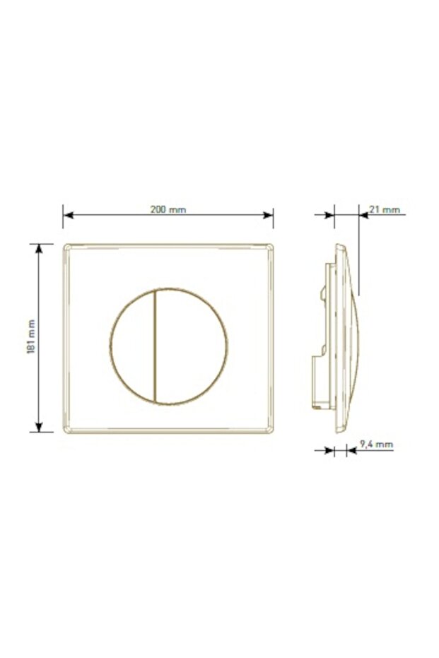 Gömme Rezervuar Kumanda Panel Kapağı - 4