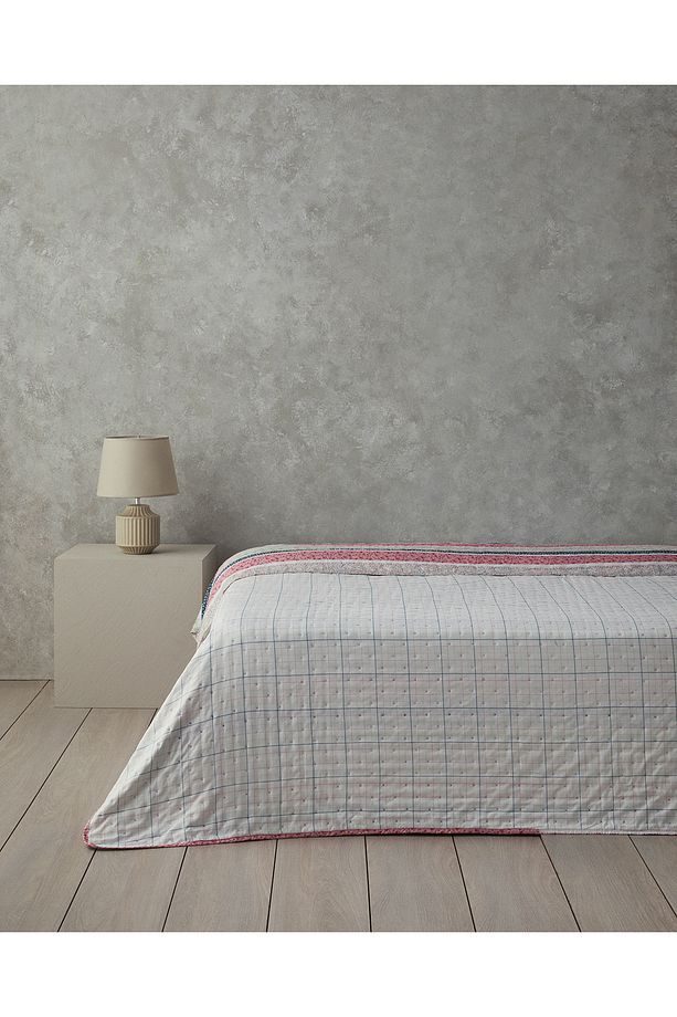 Blossom Lines Tek Kişilik Çok Amaçlı Örtü Pembe - 2