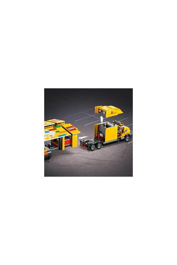 City Sarı Dağıtım Kamyonu 60440 - 8 Yaş ve Üzeri Çocuklar için Yaratıcı Oyuncak Yapı - 6
