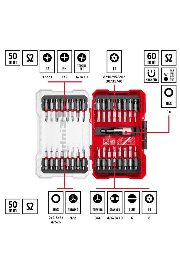 M-CASE 33 parça uç seti - 49118903 - 2