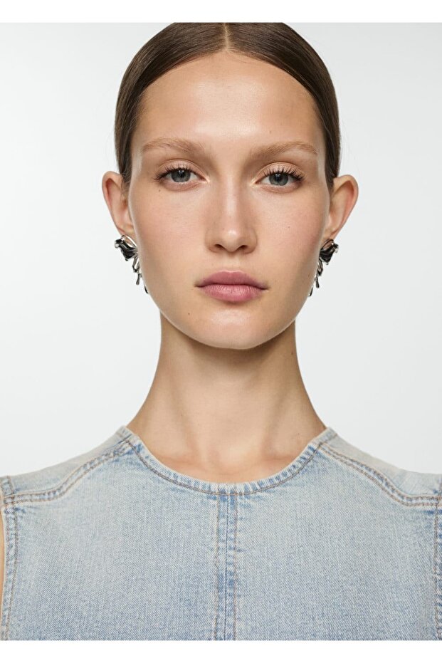 Kısa denim elbise - 7