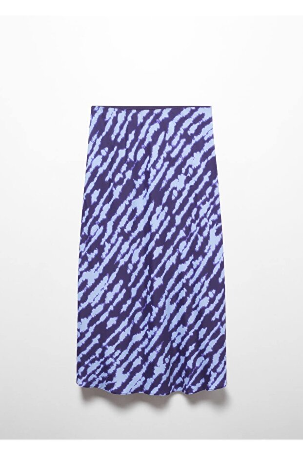 Desenli saten etek - 3