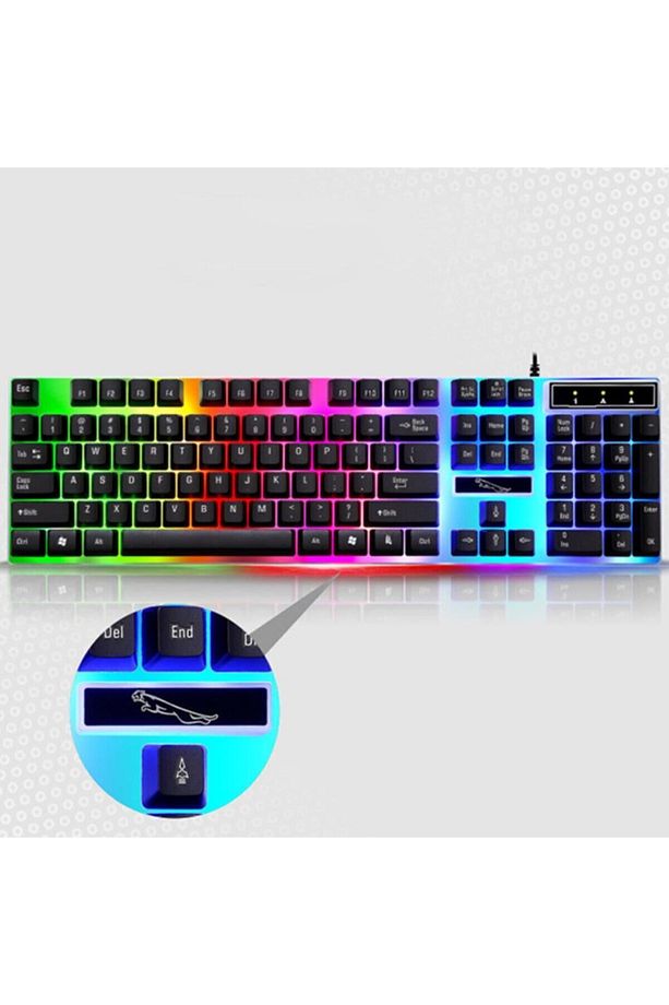 Ally G21 Usb Led Işıklı Oyuncu Klavye Ve Mouse Set-beyaz - 3