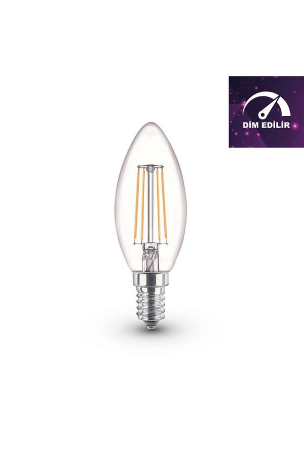 4W E14 Filament LED Ampul - Dim Edilebilir – DBC3 - 3