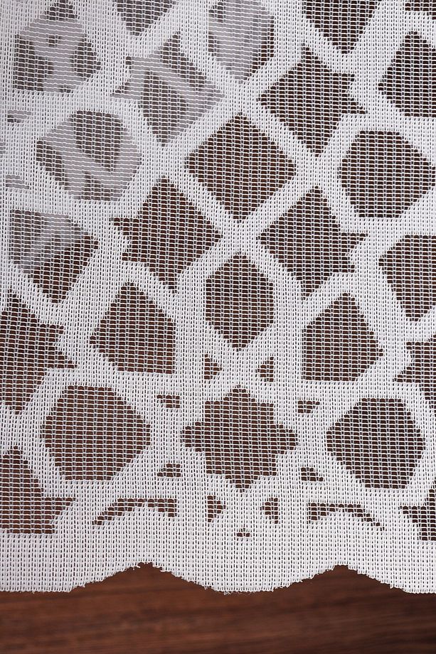 Floş Örme Dantel Tül Perde, 350x250cm, 1/3 Sık Pile, Elısıon04081 - 6