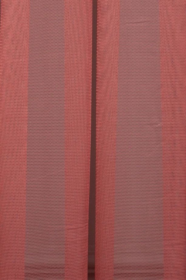 Bordo Grek Tül Perde Petek Zemin 350x260cm (1x2,5) Normal Pile Elısıon00201 - 6