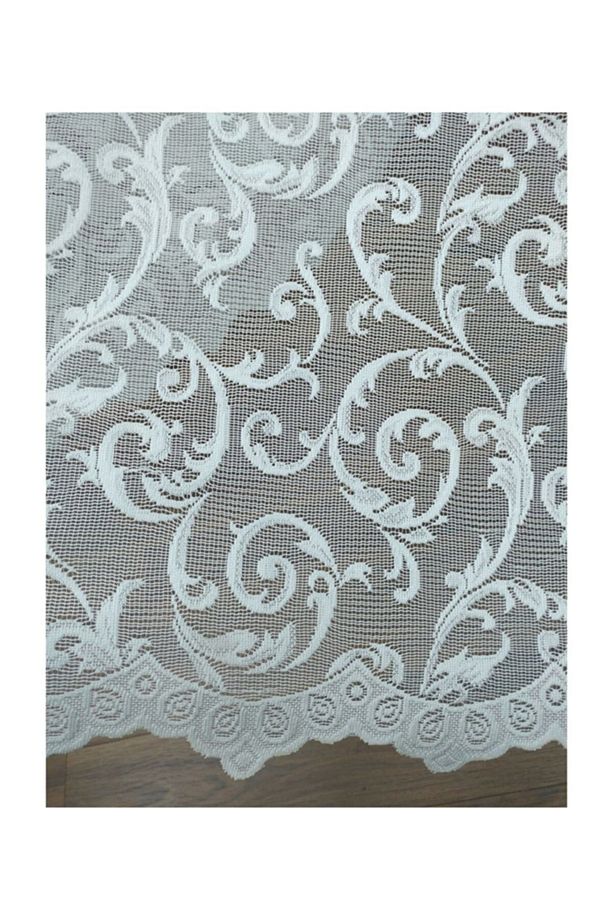 Özel Örme Dokulu Kruvaze Tül Perde 400x250cm, 1/4 Pile Elısıon6063 - 6