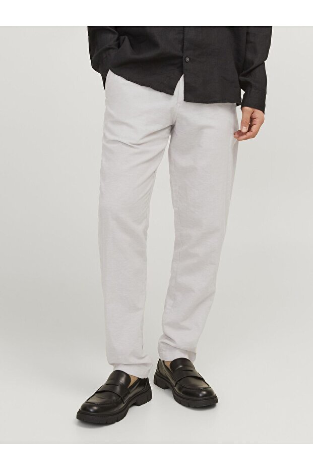 Grey Tapered Fit Chino Pants