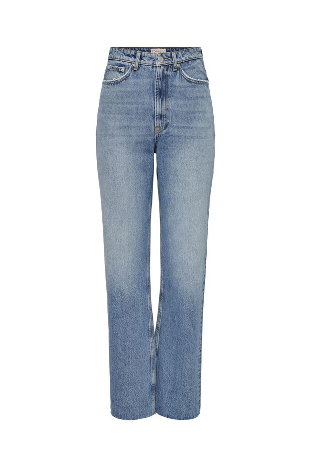 Straight-Cut Jeans Onlriley Hohe Taille Gerade Geschnitten Jeans