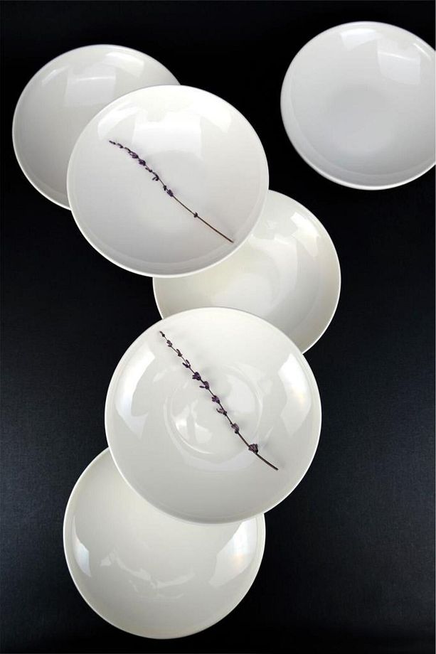 Semazen 6’lı Porselen Çukur Tabak Yemek Tabağı Seti 21 Cm Krem - TL4052471 C320.003 - 2
