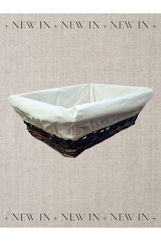 سلة خبز من الخوص مستطيلة الشكل - 3