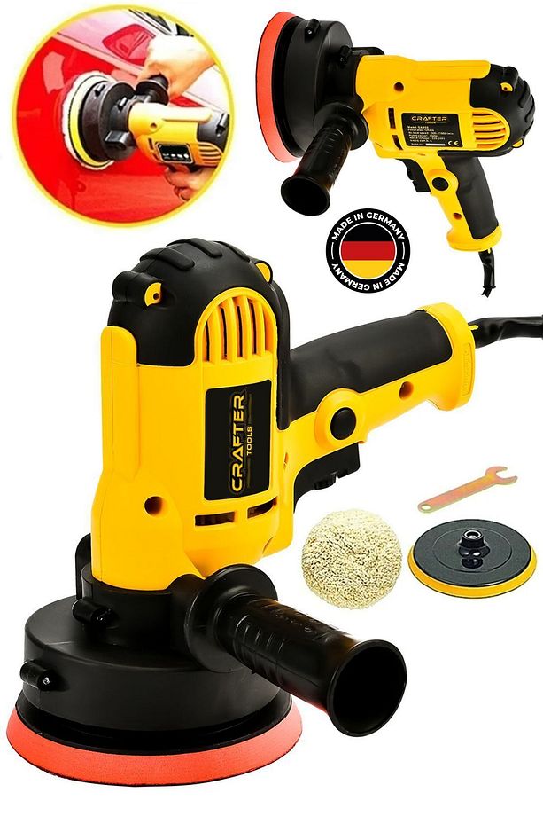 3000 Watt Motor Korumalı Otomatik Şanzıman Devir Ayarlı Zımpara Pasta Cila Dikey Polisaj Makinesi - 1