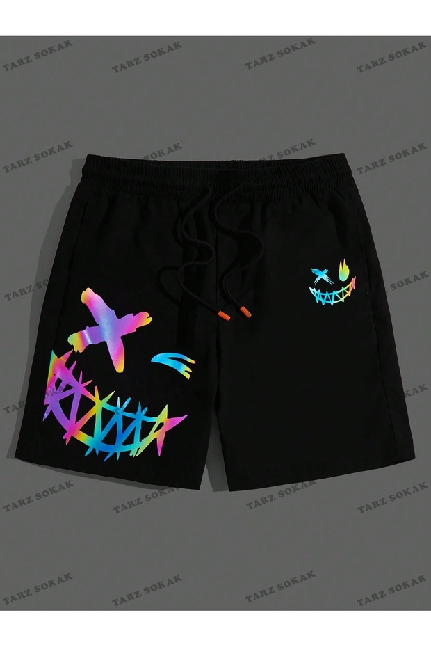 Y2K Unisex Summer Shorts Bermuda Harajuka Anime Retro Kod-11579